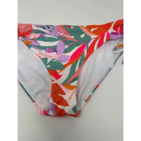 Raisins Luna Pant White Floral Print Bikini Bottoms - Size Large NWT - Picture 4 of 8